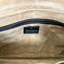 Load image into Gallery viewer, Vintage 70s Dark Navy Leather Slim Clutch Bag Gilt Anchor Clasp By MacLaren Made In England-Vintage Handbag, Clutch Bag-Brand Spanking Vintage