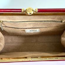 Load image into Gallery viewer, Vintage 60s/70s Cherry Red Patent Leather Top Handle Bag By Holmes Of Norwich-Vintage Handbag, Top Handle Bag-Brand Spanking Vintage