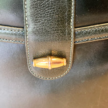 Load image into Gallery viewer, Vintage 80s Rare Mappin & Webb Slim Green Leather Handbag/Shoulder/ Clutch Bag-Vintage Handbag, Clutch Bag-Brand Spanking Vintage