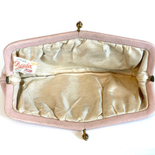 Load image into Gallery viewer, Vintage 50s/60s Small Dusty Pink Dainty Leather Clutch Bag by Freedex for Boots-Vintage Handbag, Clutch Bag-Brand Spanking Vintage