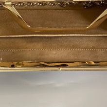 Load image into Gallery viewer, Vintage 70s/80s Clutch Bag In Black/Taupe/Burgundy Lizard Skin w/ Optional Gilt Handle and Chain Made in England-Vintage Handbag, Clutch bags-Brand Spanking Vintage