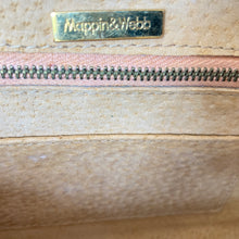 Load image into Gallery viewer, Vintage 60s/70s Black Lizard Skin Top Handle Bag w/Gilt Clasp And Matching Lizard Wallet By Mappin & Webb-Vintage Handbag, Exotic Skins-Brand Spanking Vintage