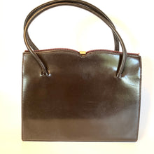 Load image into Gallery viewer, Vintage Waldybag Handbag in Tobacco Brown Leather by Waldybag with Matching Coin Purse-Vintage Handbag, Top Handle Bag-Brand Spanking Vintage