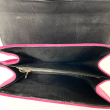 Load image into Gallery viewer, Vintage 60s/70s Fuchsia Pink Suede and Leather Jackie O Top Handle Bag-Vintage Handbag, Kelly Bag-Brand Spanking Vintage