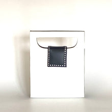 Load image into Gallery viewer, Vintage 60s/70s Dainty White and Navy Leather Handbag By Holmes Of Norwich-Vintage Handbag, Kelly Bag-Brand Spanking Vintage