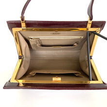 Load image into Gallery viewer, Vintage 60s/70s Rayne Burgundy Red Patent Top Handle Handbag and Matching Coin Purse-Vintage Handbag, Top Handle Bag-Brand Spanking Vintage