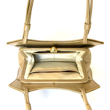 Load image into Gallery viewer, Vintage 50s/60s Classic Nude Beige Patent Leather Top Handle Bag Riviera Made in England-Vintage Handbag, Top Handle Bag-Brand Spanking Vintage