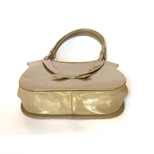 Load image into Gallery viewer, Vintage 50s/60s Classic Nude Beige Patent Leather Top Handle Bag Riviera Made in England-Vintage Handbag, Top Handle Bag-Brand Spanking Vintage