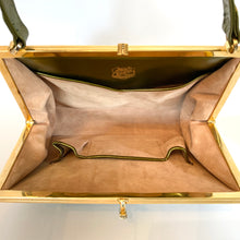 Load image into Gallery viewer, Vintage 60s Chartreuse Green Pearlescent Top Handle Bag w/ Matching Purse by Lodix-Vintage Handbag, Top Handle Bag-Brand Spanking Vintage