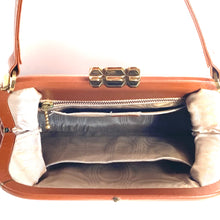 Load image into Gallery viewer, Elegant Vintage 50s/60s Ginger/Tan Leather Top Handle Bag/Coin Purse By Harrods-Vintage Handbag, Top Handle Bag-Brand Spanking Vintage