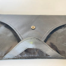 Load image into Gallery viewer, Vintage 70s Black Leather Slim Clutch Bag-Vintage Handbag, Clutch Bag-Brand Spanking Vintage