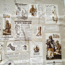 Load image into Gallery viewer, Large Silk 'Vintage Ads' Barbour Scarf New-Scarves-Brand Spanking Vintage