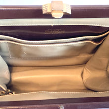 Load image into Gallery viewer, Vintage 60s/70s Classic Dainty Dark Chestnut Brown Patent Leather Top Handle Bag By Waldybag-Vintage Handbag, Top Handle Bag-Brand Spanking Vintage