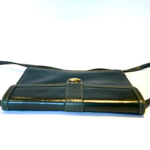 Load image into Gallery viewer, Vintage 80s Rare Mappin & Webb Slim Green Leather Handbag/Shoulder/ Clutch Bag-Vintage Handbag, Clutch Bag-Brand Spanking Vintage