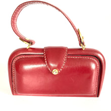 Load image into Gallery viewer, Vintage Rare Pillar Box Red Leather Top Handle bag by Susan Bond Street Postman's Lock Made in England-Vintage Handbag, Top Handle Bag-Brand Spanking Vintage