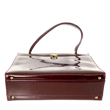Load image into Gallery viewer, Vintage 60s/70s Rayne Burgundy Red Patent Top Handle Handbag and Matching Coin Purse-Vintage Handbag, Top Handle Bag-Brand Spanking Vintage