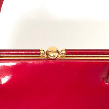 Load image into Gallery viewer, Vintage 60s/70s Cherry Red Patent Leather Top Handle Bag By Holmes Of Norwich-Vintage Handbag, Top Handle Bag-Brand Spanking Vintage