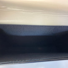 Load image into Gallery viewer, Vintage 60s/70s Navy/White Handbag In Smooth Navy Faux Leather Adjustable Handle-Vintage Handbag, Top Handle Bag-Brand Spanking Vintage