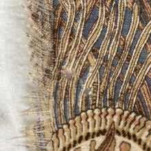 Load image into Gallery viewer, Vintage Liberty Of London Varuna Wool Wrap/Shawl In Sought After &quot;Hera&#39; Design In Camel/Taupe/Airforce Blue-Scarves-Brand Spanking Vintage
