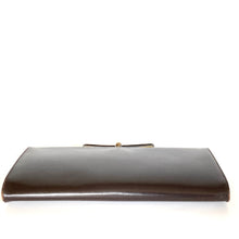 Load image into Gallery viewer, Vintage Elegant 40s/50s Brown Leather Clutch Waldybag Occasion/Evening Bag Bow Clasp and Silk Purse-Vintage Handbag, Clutch Bag-Brand Spanking Vintage