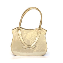 Load image into Gallery viewer, Vintage 50s/60s Classic Nude Beige Patent Leather Top Handle Bag Riviera Made in England-Vintage Handbag, Top Handle Bag-Brand Spanking Vintage
