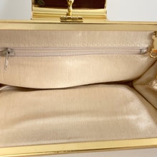 Load image into Gallery viewer, Vintage 90s Gold Leather Clutch Bag-Vintage Handbag, Clutch Bag-Brand Spanking Vintage

