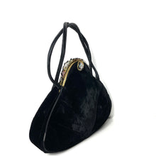 Load image into Gallery viewer, Vintage 40s/50s Luxurious Black Silk Velvet Beaded Waldybag Evening Bag-Vintage Handbag, Evening Bag-Brand Spanking Vintage