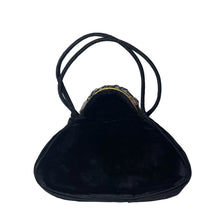 Load image into Gallery viewer, Vintage 40s/50s Luxurious Black Silk Velvet Beaded Waldybag Evening Bag-Vintage Handbag, Evening Bag-Brand Spanking Vintage