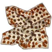 Load image into Gallery viewer, Vintage Collectable Silk Scarf By Richard Allan In Rust/ Burnt Orange/Tobacco Brown-Scarves-Brand Spanking Vintage