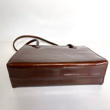 Load image into Gallery viewer, Vintage 50s/60s Eros Toffee Patent Leather Classic Handbag-Vintage Handbag, Top Handle Bag-Brand Spanking Vintage