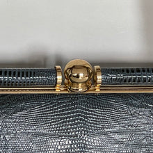 Load image into Gallery viewer, Vintage 70s Ackery Of London Large Lizard Classic Handbag Unused and Mint Condition-Vintage Handbag, Exotic Skins-Brand Spanking Vintage