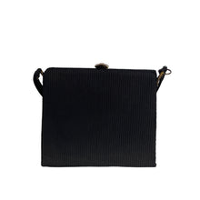 Load image into Gallery viewer, Vintage 60s/70s Black Fabric Evening/Occasion Bag w/Fuchsia Pink Silk Lining/Coin Purse by Waldybag-Vintage Handbag, Evening Bag-Brand Spanking Vintage