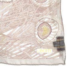 Load image into Gallery viewer, Vintage 90s Liberty of London Silk Chiffon Scarf in 'Hera' Peacock Feather Design-Scarves-Brand Spanking Vintage