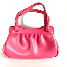 Load image into Gallery viewer, Vintage 60s/70s Large Faux Leather Fucshia Pink Dolly Bag by Essell Made In England-Vintage Handbag, Dolly Bag-Brand Spanking Vintage