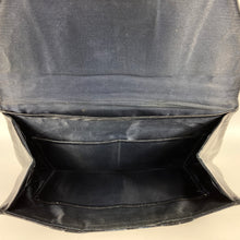 Load image into Gallery viewer, Vintage 50s Dainty Navy Leather Clutch Bag with Matching Leather Backed Mirror and Coin purse-Vintage Handbag, Clutch Bag-Brand Spanking Vintage