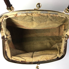 Load image into Gallery viewer, Eye Catching Vintage 70s, Very Large Carpet Bag/Overnight/Work Bag In 'Mary Poppins' Style, In Mustard, Rust and Brown By Weymouth American-Vintage Handbag, Large Handbag-Brand Spanking Vintage