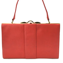 Load image into Gallery viewer, SOLD Vintage 50s/60s Large Lipstick Red Leather Handbag w/ Matching Red Leather Wallet Purse-Vintage Handbag, Kelly Bag-Brand Spanking Vintage