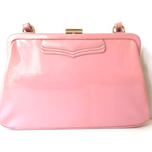 Load image into Gallery viewer, Vintage 1960s/70s Pale Pink Patent Top Handle Handbag by Freedex For Boots-Vintage Handbag, Top Handle Bag-Brand Spanking Vintage