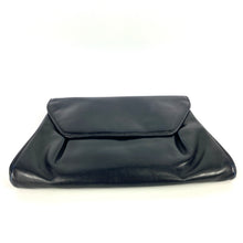 Load image into Gallery viewer, Vintage 50s Dainty Navy Leather Clutch Bag with Matching Leather Backed Mirror and Coin purse-Vintage Handbag, Clutch Bag-Brand Spanking Vintage