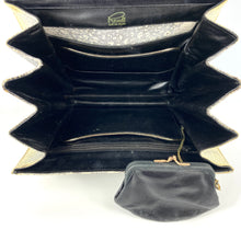 Load image into Gallery viewer, Vintage 60s Monitor/Ring Lizard Skin Handbag, Top Handle Bag w/ Gilt Clasp + Coin Purse by Rendl-Vintage Handbag, Exotic Skins-Brand Spanking Vintage