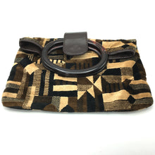 Load image into Gallery viewer, Vintage 70s Large Weymouth American Chenille Mary Poppins Lucite Round Handle Carpet Bag, Tote/Overnight/Work Bag-Vintage Handbag, Large Handbag-Brand Spanking Vintage