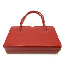 Load image into Gallery viewer, Vintage Small Dainty Lipstick Red Leather Classic Ladylike handbag by Eros Made in Britain-Vintage Handbag, Kelly Bag-Brand Spanking Vintage