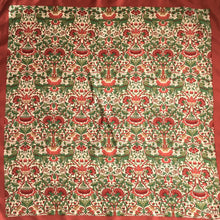 Load image into Gallery viewer, Vintage Liberty Silk Scarf in William Morris Design in Rust/Cream/Green-Scarves-Brand Spanking Vintage