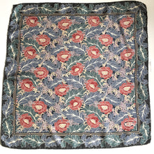 Load image into Gallery viewer, Vintage Liberty of London Silk Scarf in Grey/Blue/Green/Red/Taupe William Morris Art Nouveau-Scarves-Brand Spanking Vintage
