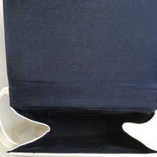 Load image into Gallery viewer, Vintage Swinging 60s/70s Black and White Patent Leather Handbag w/Long Shoulder Strap by Holmes Norwich Made in England-Vintage Handbag, Clutch Bag-Brand Spanking Vintage