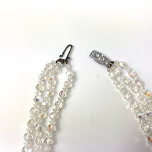 Load image into Gallery viewer, Fabulous Triple Strand Vintage 50s Aurora Borealis Crystal Necklace-Accessories, For Her-Brand Spanking Vintage