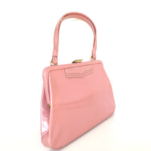 Load image into Gallery viewer, Vintage 1960s/70s Pale Pink Patent Top Handle Handbag by Freedex For Boots-Vintage Handbag, Top Handle Bag-Brand Spanking Vintage