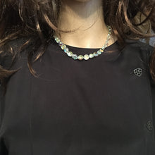 Load image into Gallery viewer, Vintage 50s Aurora Borealis Graduated Crystal Glass Bead Necklace with Crystal and Silvertone Clasp-Accessories, For Her-Brand Spanking Vintage