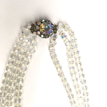 Load image into Gallery viewer, Vintage 50s Triple Strand Aurora Borealis Crystal Necklace-Accessories, For Her-Brand Spanking Vintage
