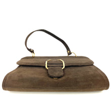 Load image into Gallery viewer, Vintage 70s Large Chocolate Brown Suede Leather Handbag w/ Matching Coin Purse-Vintage Handbag, Large Handbag-Brand Spanking Vintage
